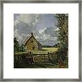 Cottage In A Cornfield Framed Print