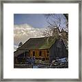 Cottonwood Barn Framed Print