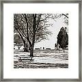 Couchiching Park In Pencil Framed Print