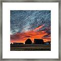 Country Barns Sunrise Framed Print