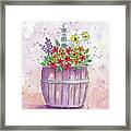 Country Flowers Framed Print