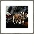 Country Road Horse And Wagon Framed Print