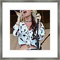 Country Singer Brook Eden Framed Print