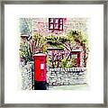 Country Village Post Box Framed Print