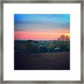 Country Walk At Dusk #family #country Framed Print