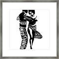 Couple Dancing Latin Music Framed Print