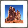 Court House Rock Arches National Park Framed Print
