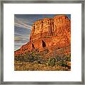 Courthouse Butte Txt Framed Print
