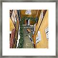 Courtyard In Milan Framed Print