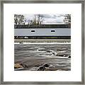 Covered Bridge In March Framed Print