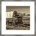 Covered Wagon Framed Print