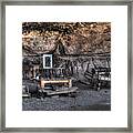 Cowboy Camp 1880s Framed Print