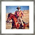 Cowboy John Wayne Framed Print