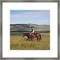 Cowboy Landscapes Framed Print