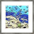 Crab Conversation Framed Print