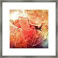 Cracks Of Colors Framed Print