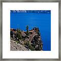 Crater Lake Point Overlook Framed Print