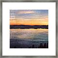 Crater Lake Sunrise Framed Print