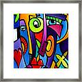 Crazy Hearts Framed Print