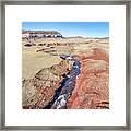 Creek At  Colorado Foothills - Aerial View Framed Print