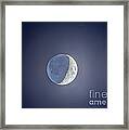 Crescent Moon With Earthshine Framed Print