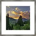 Crested Butte Sunset Framed Print