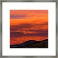 Cripple Creek Pikes Peak Sunset Framed Print