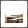 Crockett R/r Station And Starr Flour Mill In Crockett Railroad Station California 1887 Framed Print