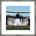 Crop Duster In My Face Framed Print