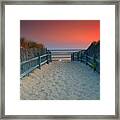 Crosby Landing Beach Entrance Framed Print