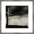 Cross On A Hill Framed Print