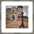 Crosses At The Mission Framed Print