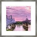 Crossing The Mississippi Framed Print