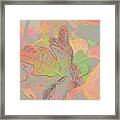 Croton Leaves I Pastel Framed Print