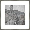 Crowded Street - Dubrovnik Framed Print