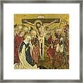 Crucifixion Christ On A Cross Framed Print