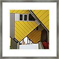 Cube Houses Detail In Rotterdam Framed Print