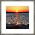 Cumberland Sound Sunset Framed Print