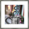 Cup Of Silver Coffee Framed Print