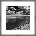 Curl Curl Beach With Dramatic Sky Framed Print