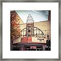 Curtains For The Capri #theater Framed Print