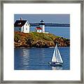 Curtis Island Lighthouse - D002652b Framed Print
