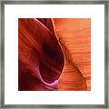 Curves In The Canyon Framed Print