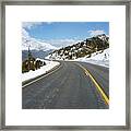 Curvy Alpine Road Framed Print
