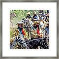 Custer And Company Commanders Framed Print