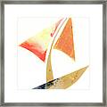 Cute Sailboat Collage 517 Framed Print