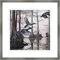 Cypress Bayou Neighbors Framed Print