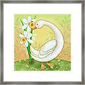 D Is For Duck And Daffodils Framed Print