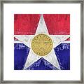 Dallas City Flag Framed Print