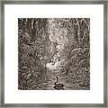 Adam And Eve   Illustration From Paradise Lost By John Milton Framed Print